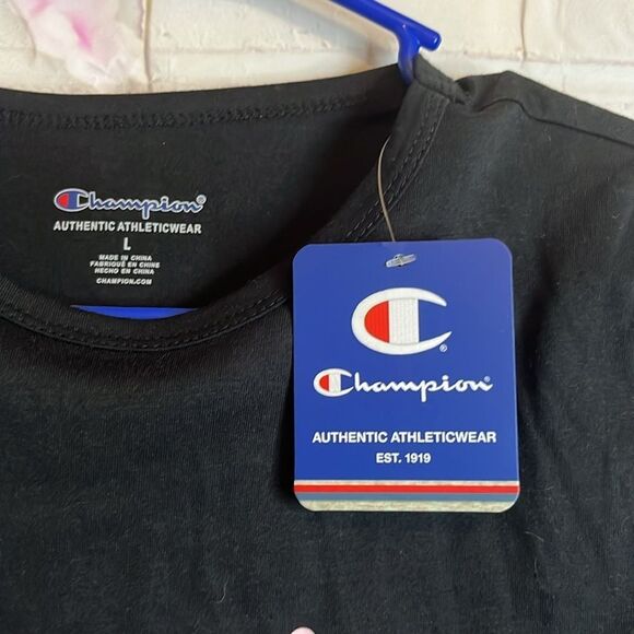 Girls Large Champion Tie Front Cap Sleeve TShirt NWT - Picture 7 of 9